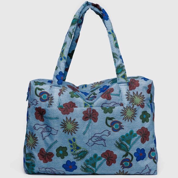 NWT Baggu Regular Cloud Carry-on - Digital Denim Birds - Picture 5 of 8